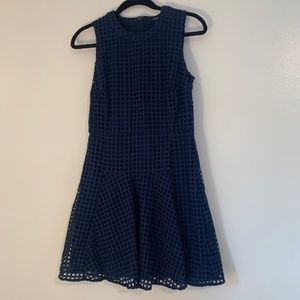Navy Eyelet dress Fully Lined By Madewell